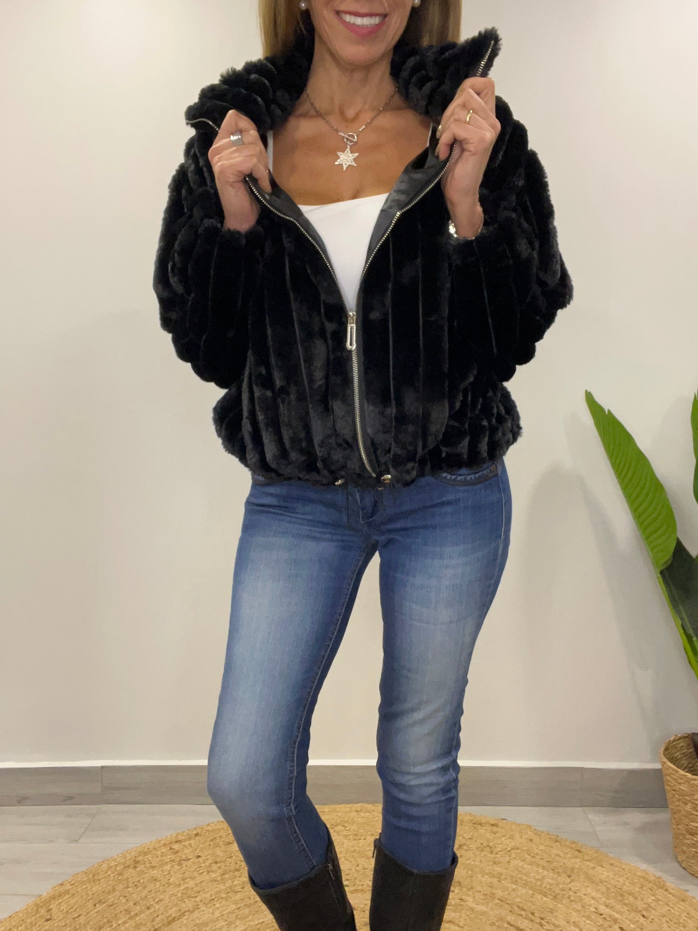 Chaqueta Polonia Negro
