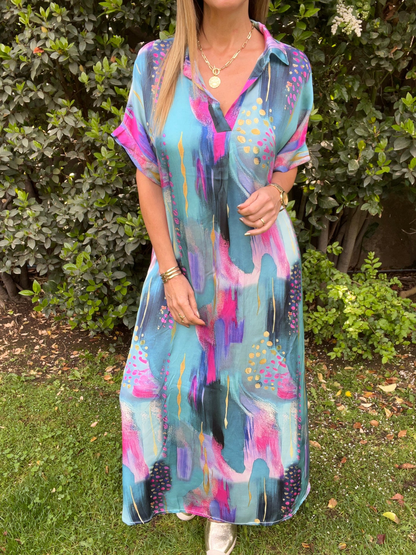 Vestido Gali Turquesa