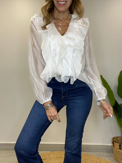 Blusa Gasa Satinada Ariel