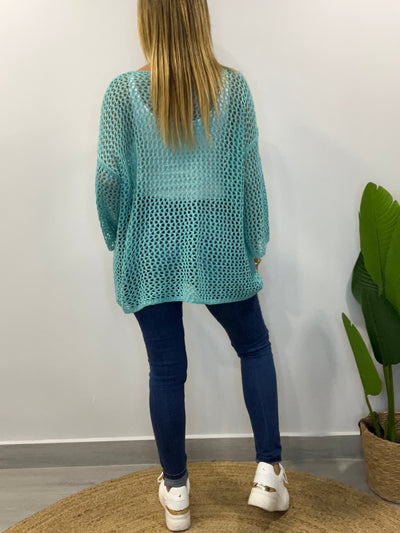 Sweater Hilo BigEstrella Turqueza