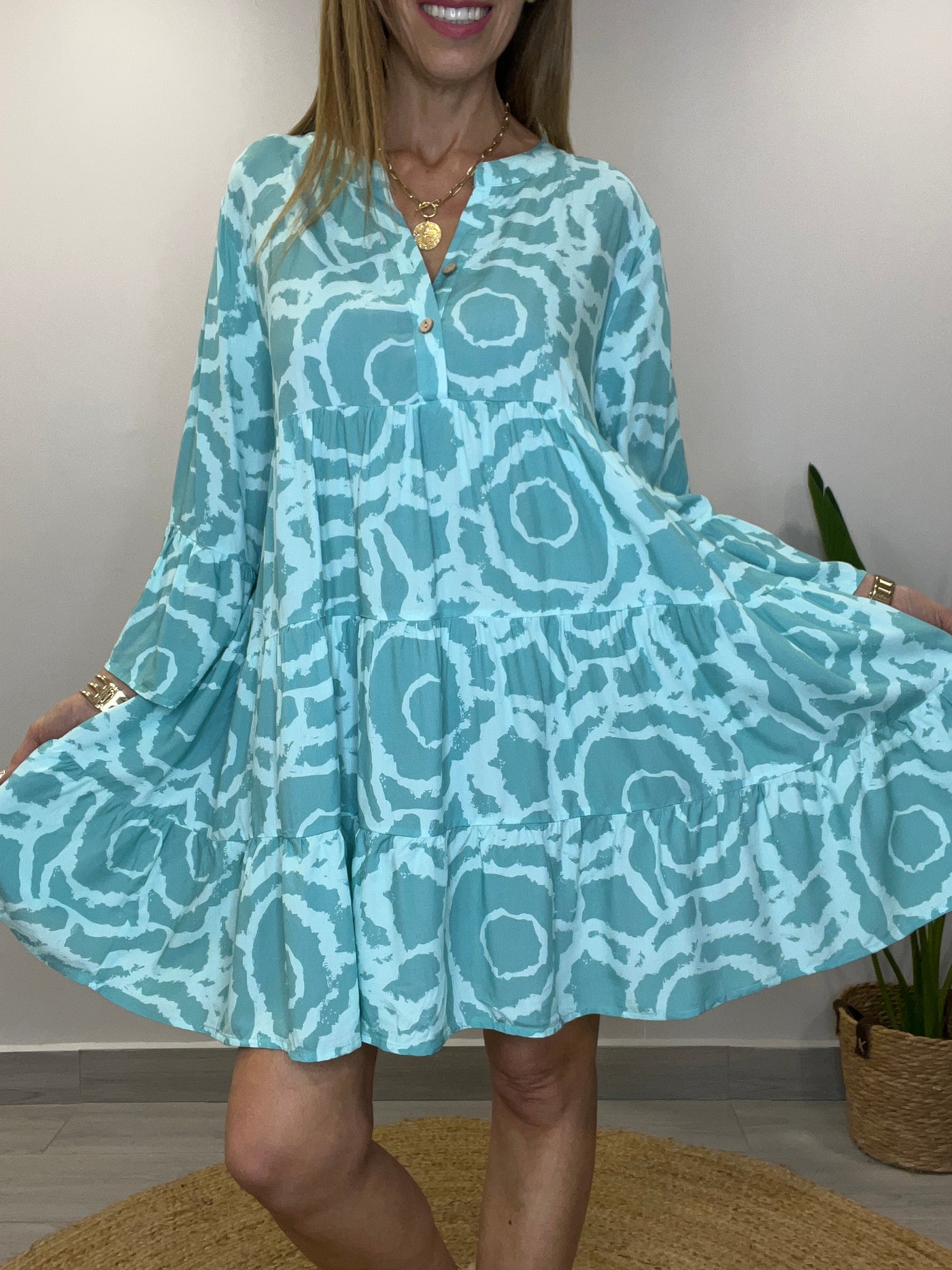 Vestido cancún Agua Marina