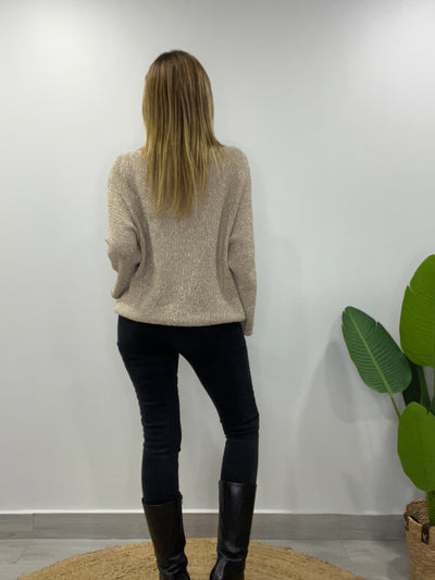 Sweater lurex Bohem Beige