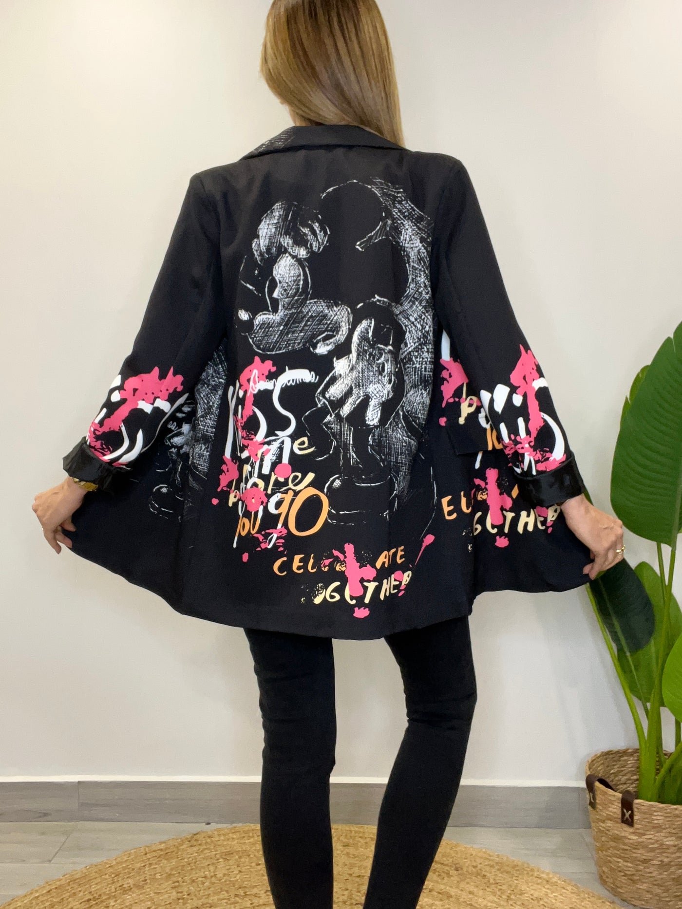 Blazer Italiano Mickey Negro