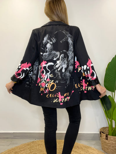 Blazer Italiano Mickey Negro