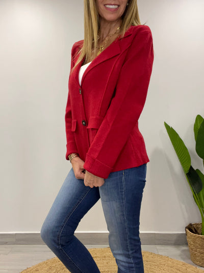 Blazer tejido Rihana Rojo