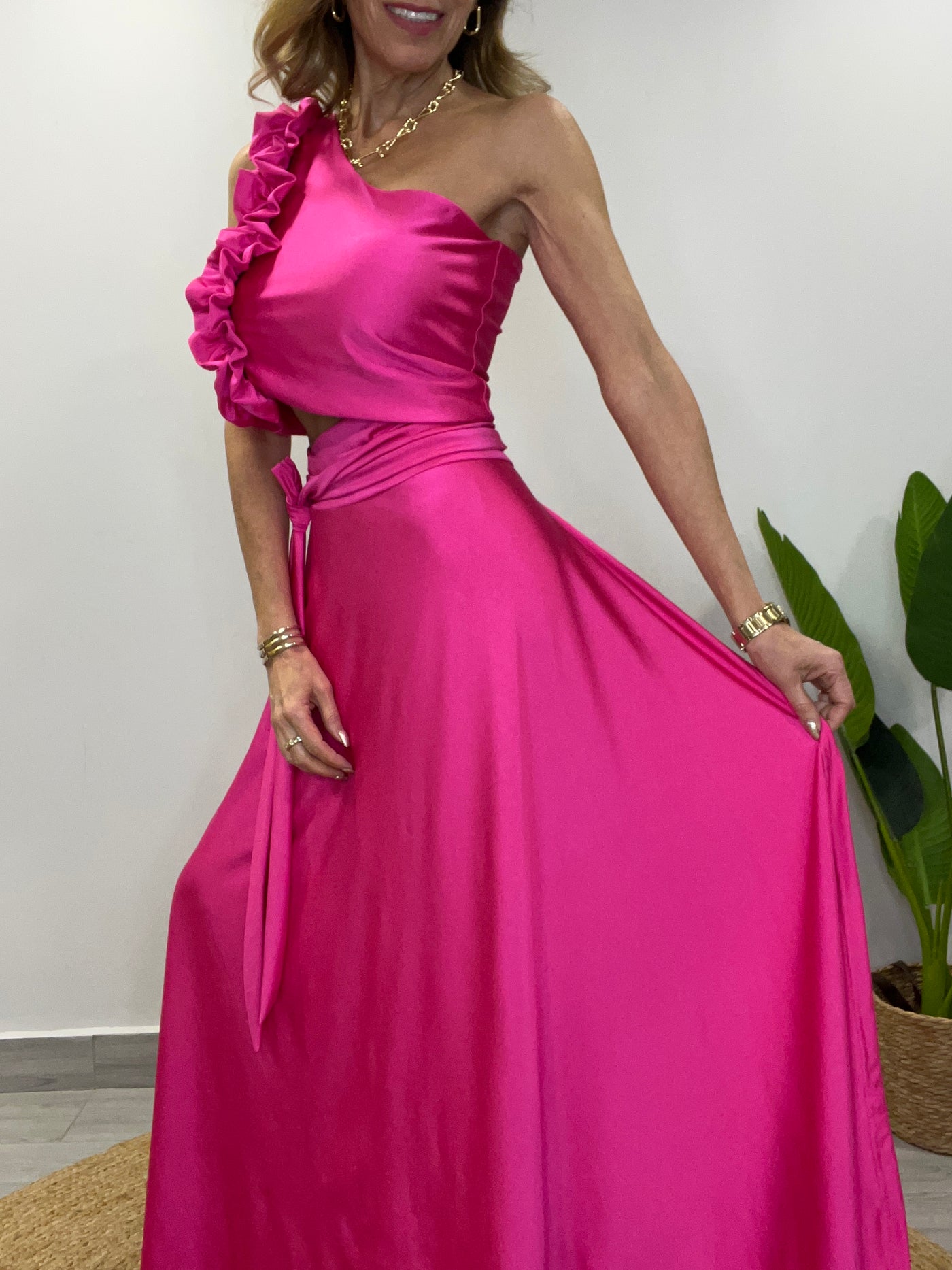 Conjunto lycra/Dupont Majestad (2 piezas) Fucsia