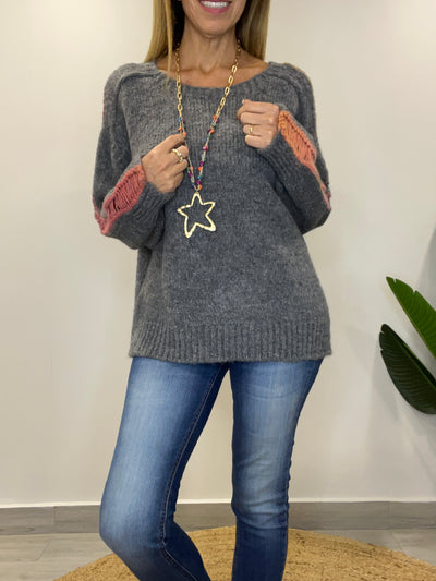 Sweater Italiano Lana Martina Gris