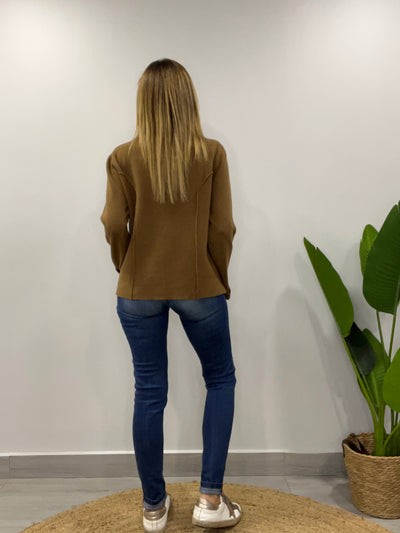 Blazer tejido Rihana Café