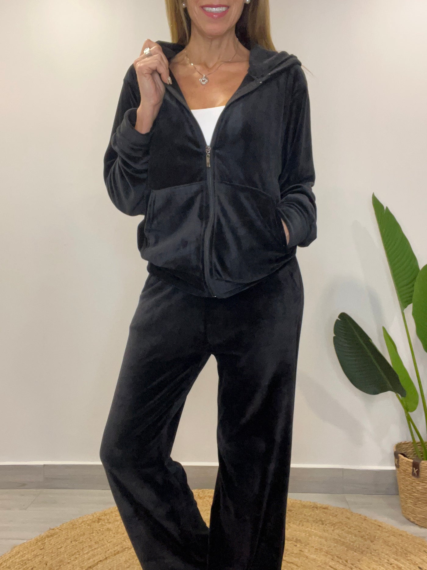 Conjunto Plush Relax (2 piezas) negro