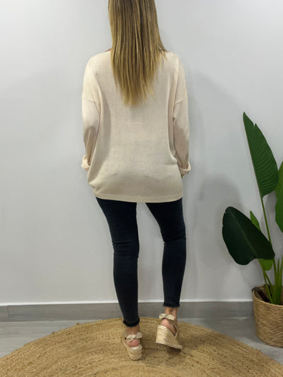Sweater Hilo Milán Crudo