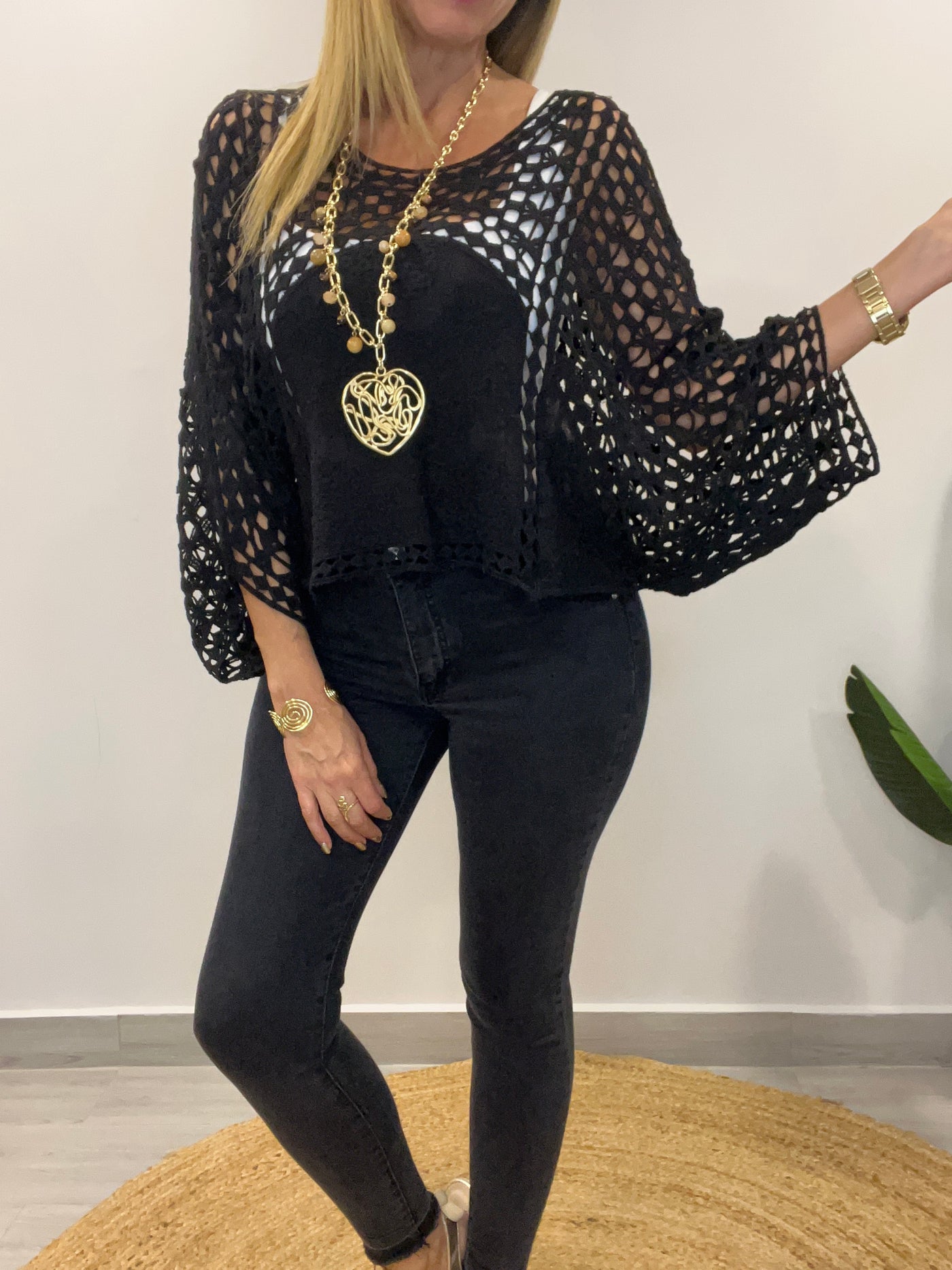 Sweater Hilo Santis Negro