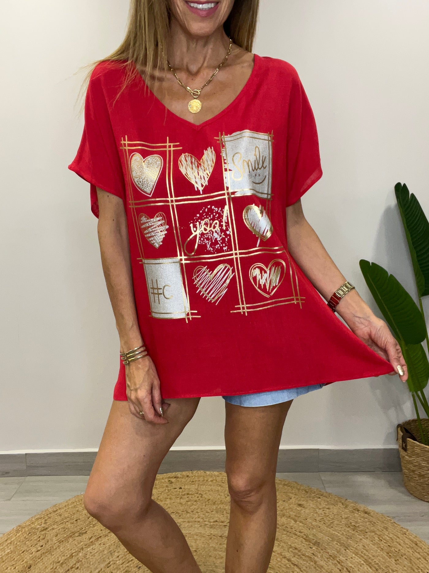 Blusa LoveDore Roja