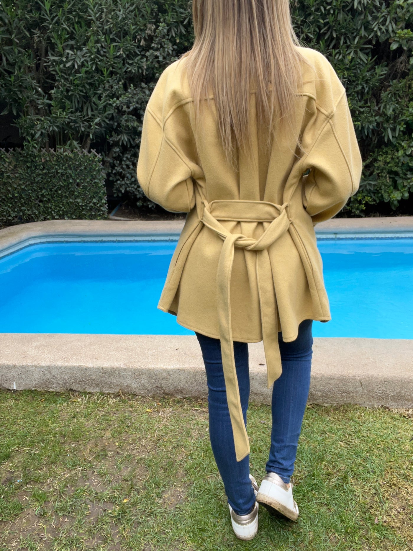 Chaqueta Paño Eloísa Mostaza suave