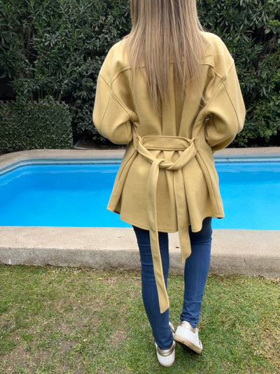 Chaqueta Paño Eloísa Mostaza suave