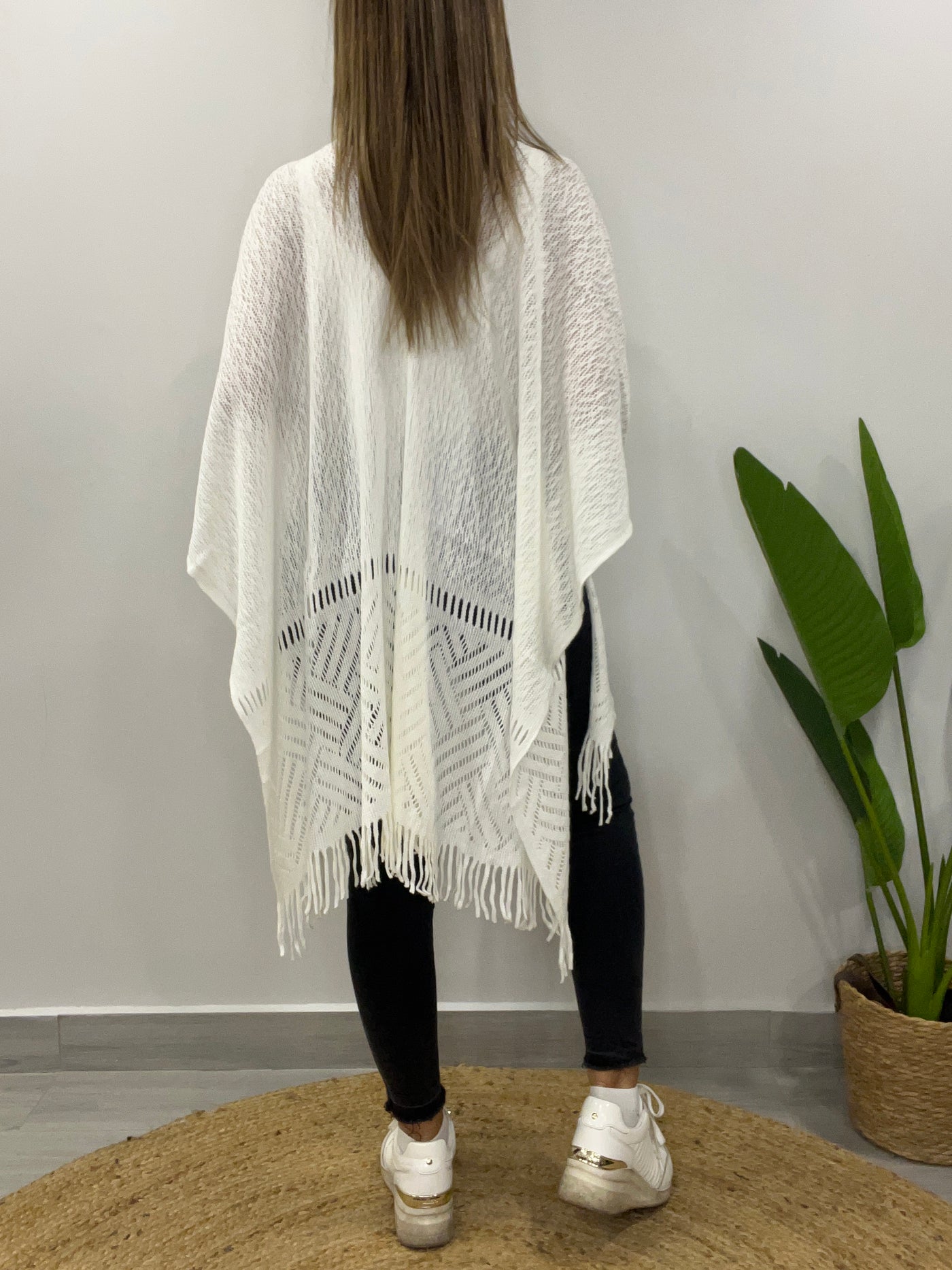 Ruana Soft sensacion Blanco Inv