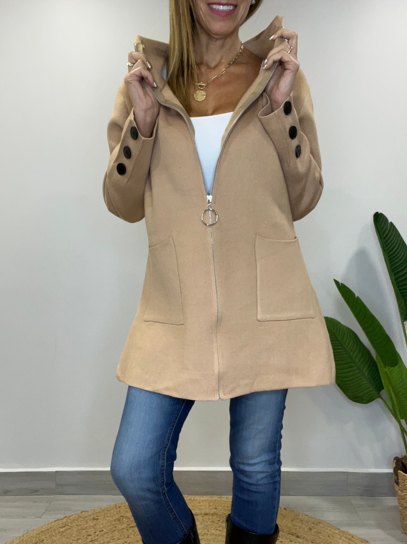 Abrigo Paula Beige