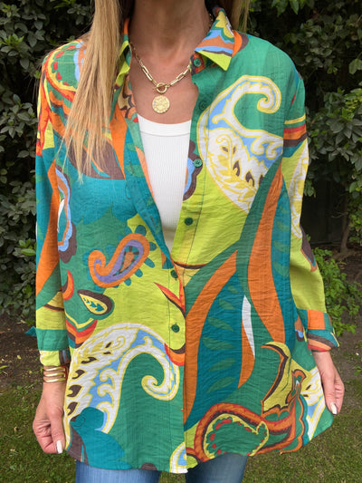 Blusa Gasa Vera Verde