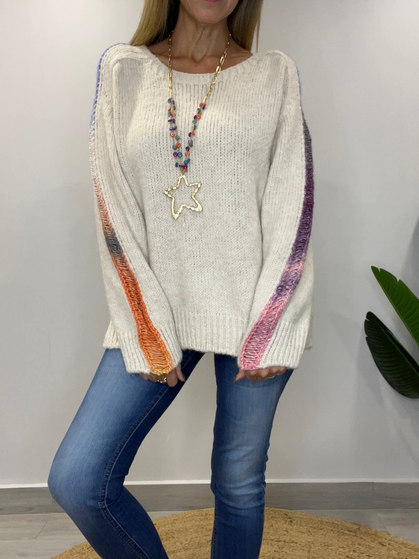 Sweater Italiano Lana Martina crudo