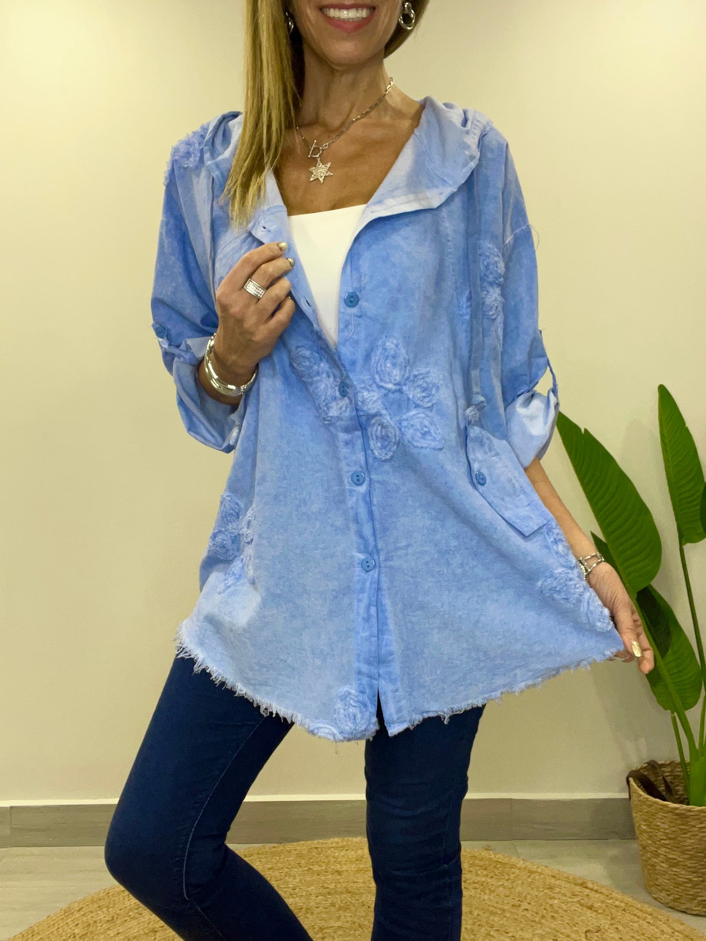 Chaqueta/Blusón linolet Ferraty azul