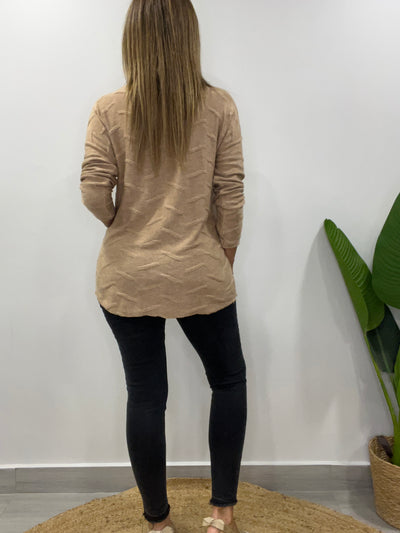 Sweater Italiano Diamond Camel