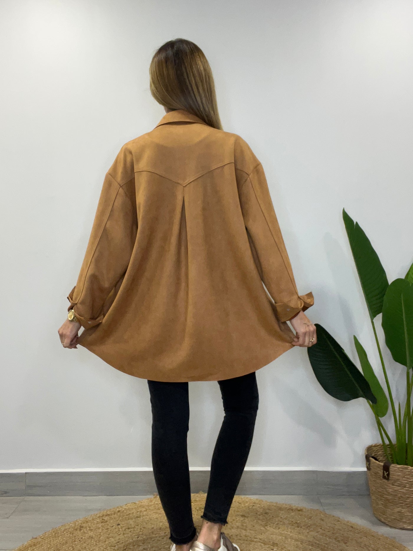 Sobrecamisa Gamuza Córdoba Camel (Oversize)