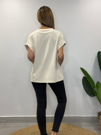Polera Nudo Beige