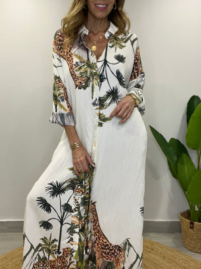 Vestido Camisero Amazonas crudo