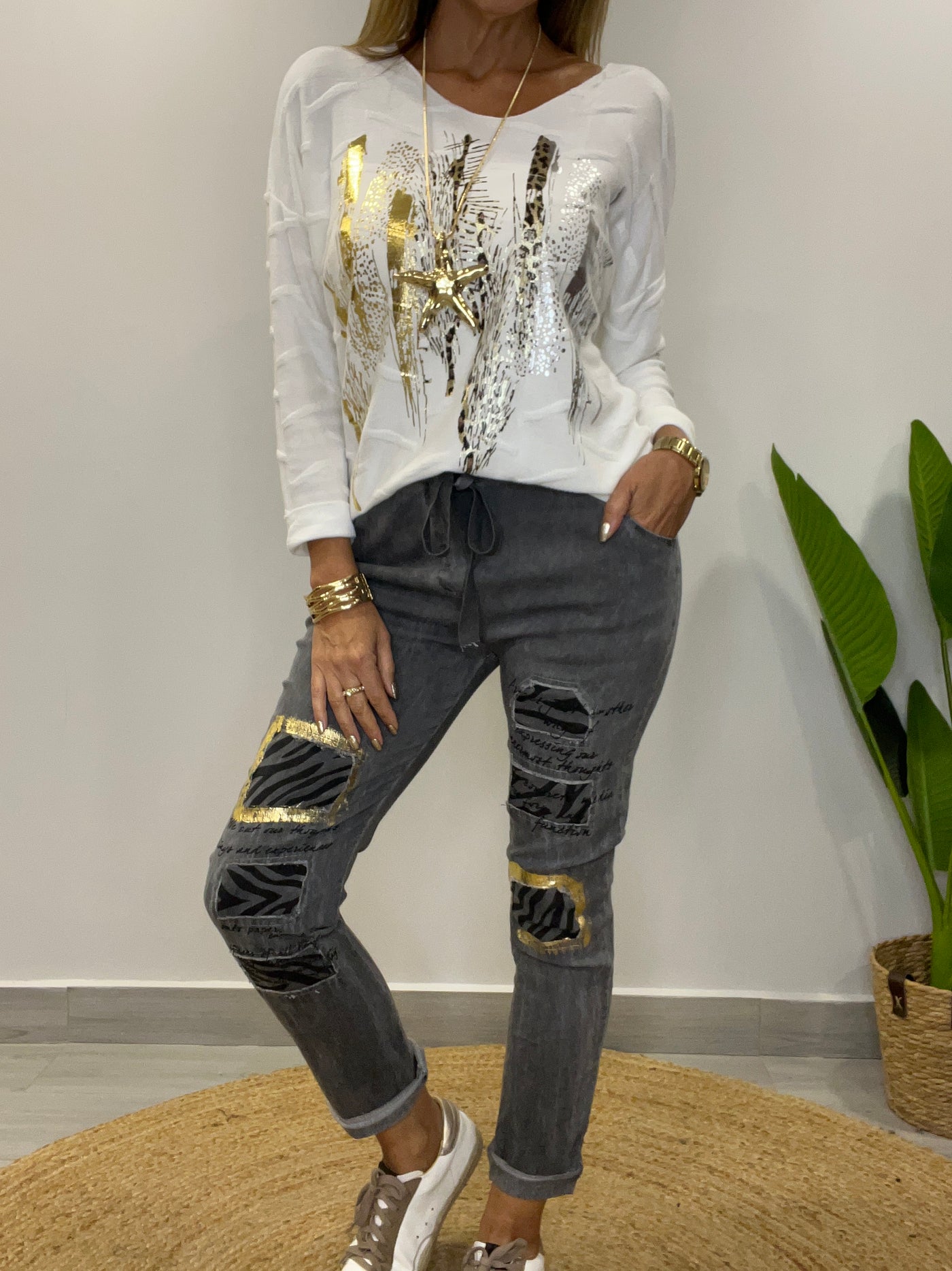 Jogger Italiano Art Gris