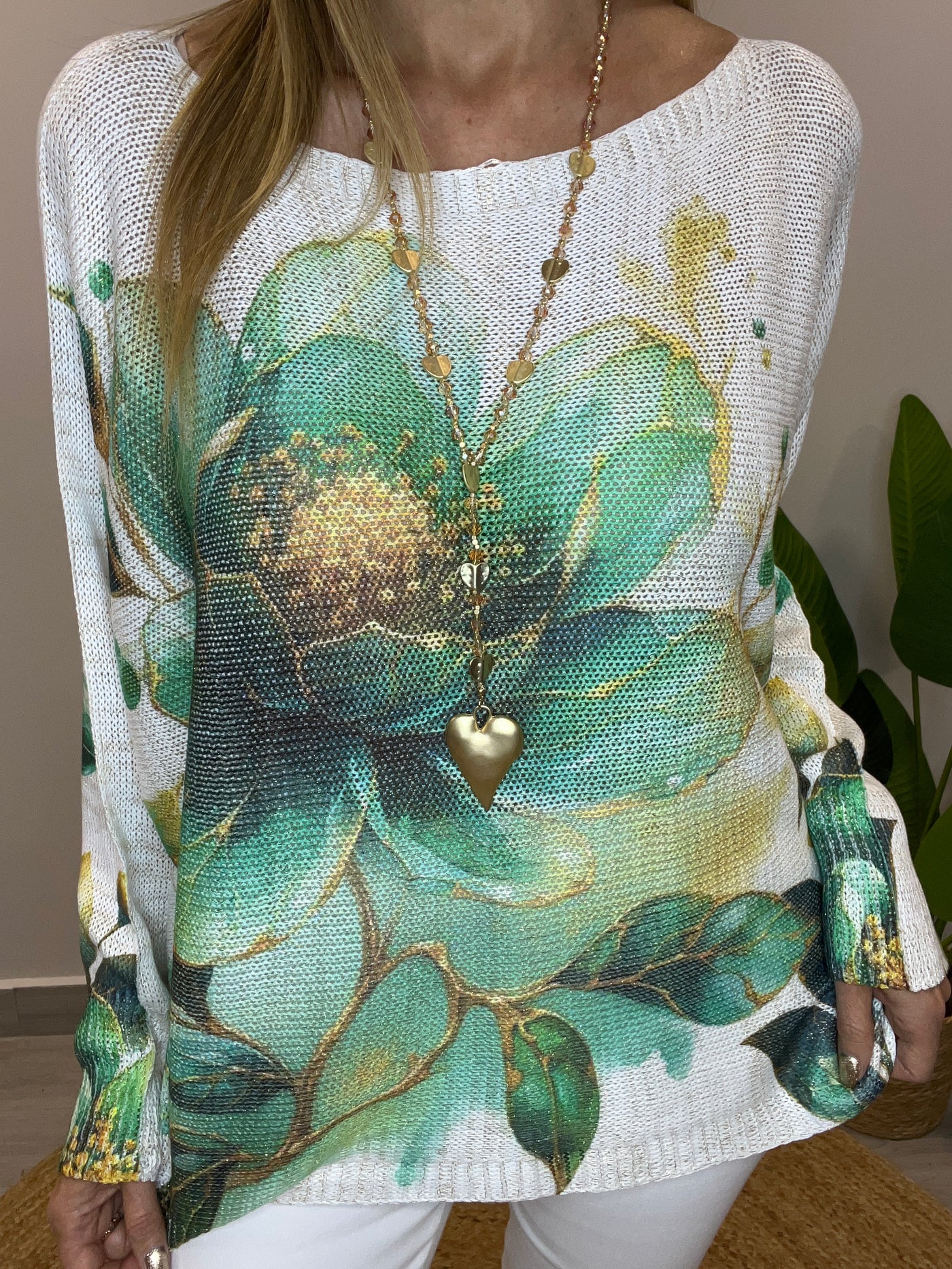 Sweater Italiano Hilo Alexa Verde