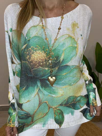 Sweater Italiano Hilo Alexa Verde