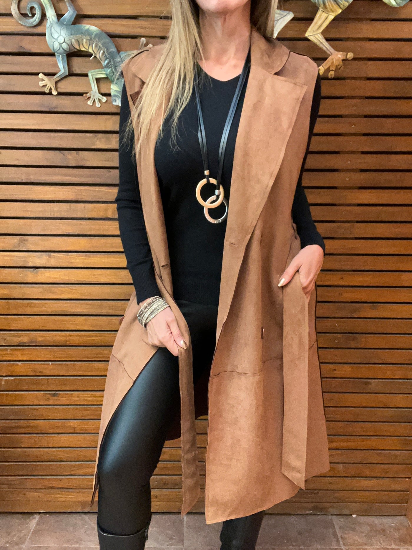 Trench Gamuza Alfa Camel