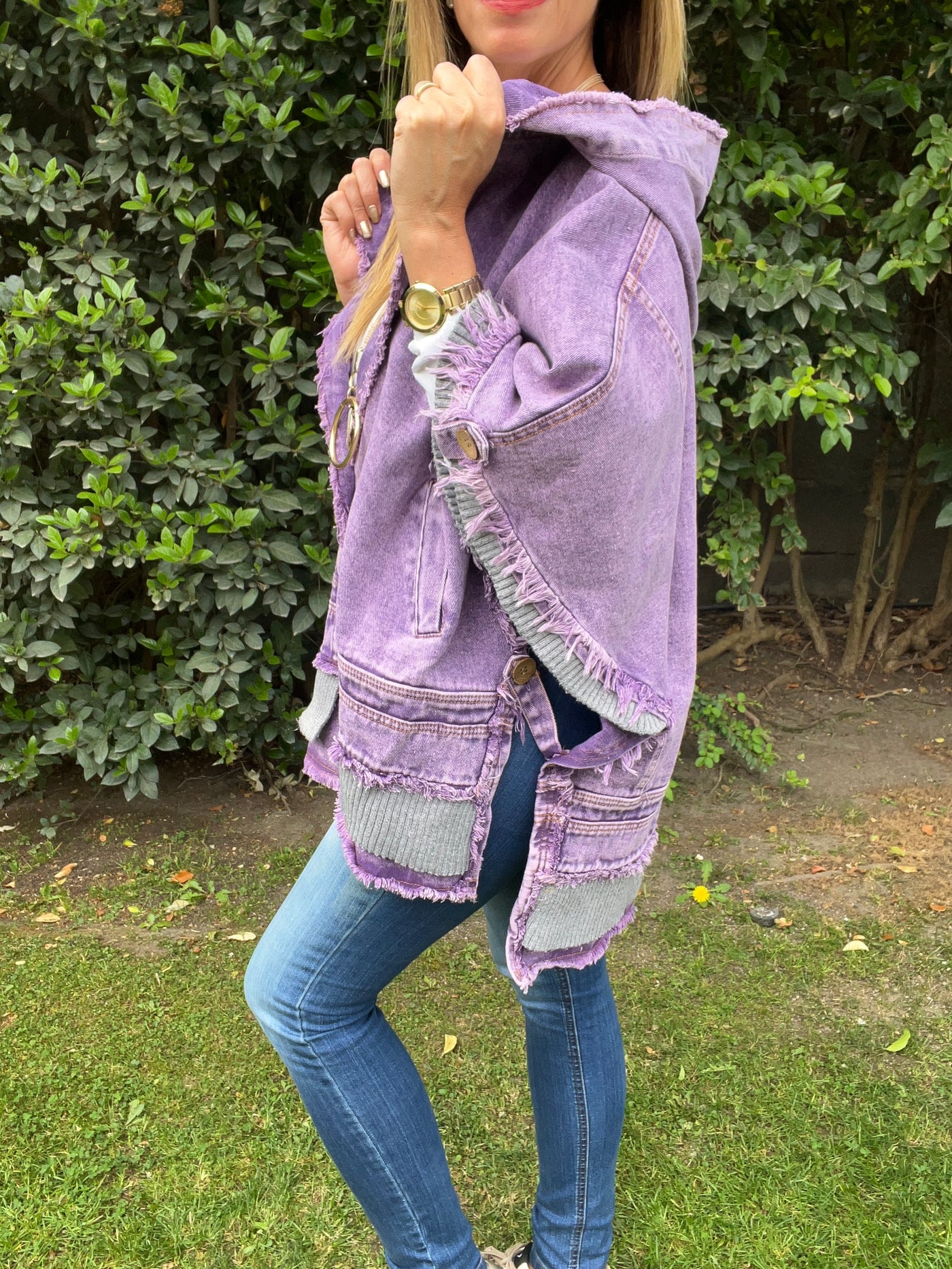 Chaqueta/Ponchito Furor Lila