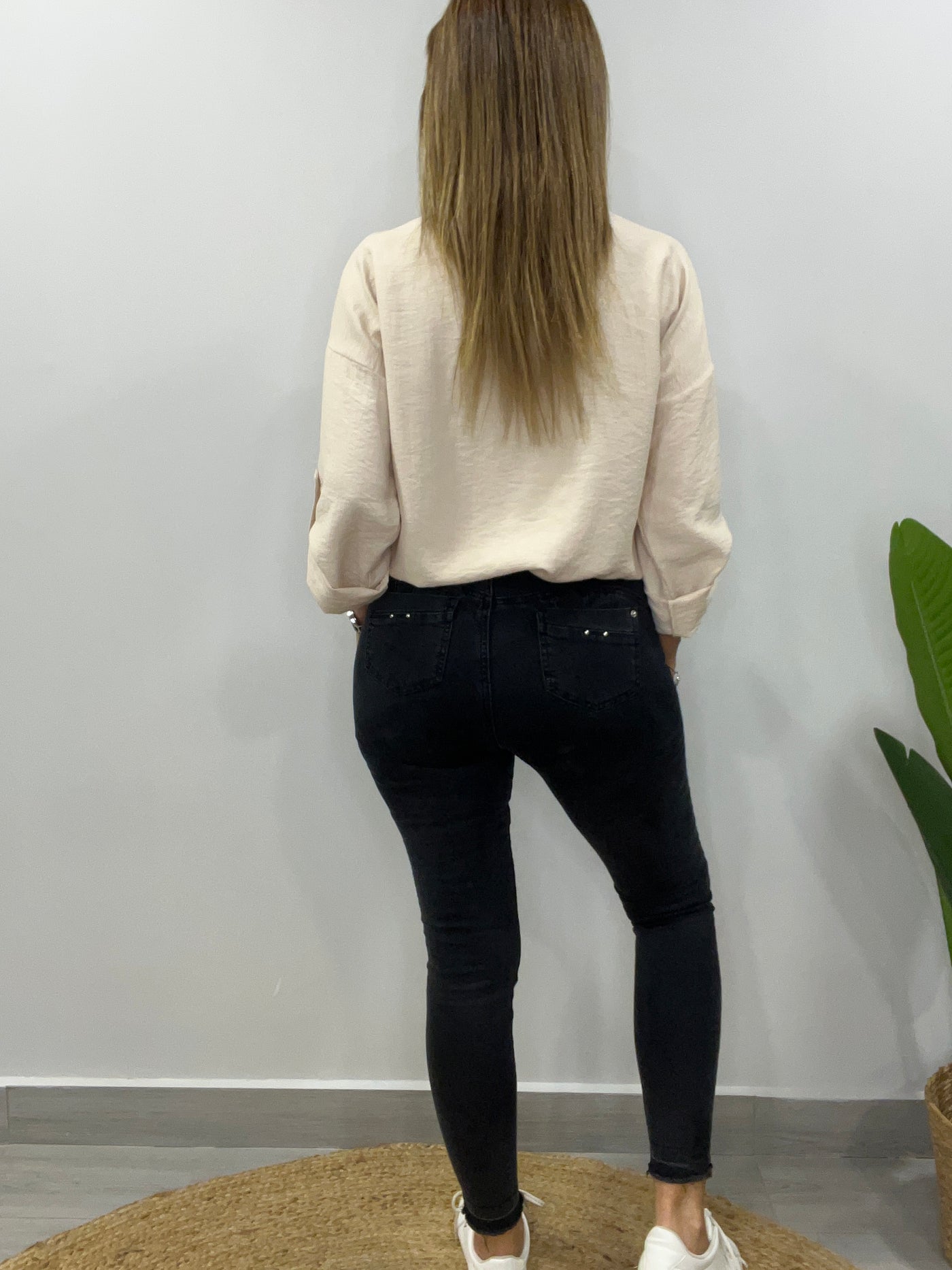 Blusa Crep Deby Beige