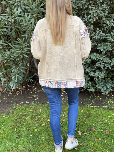 Chaqueta mezclilla Bohemia Beige