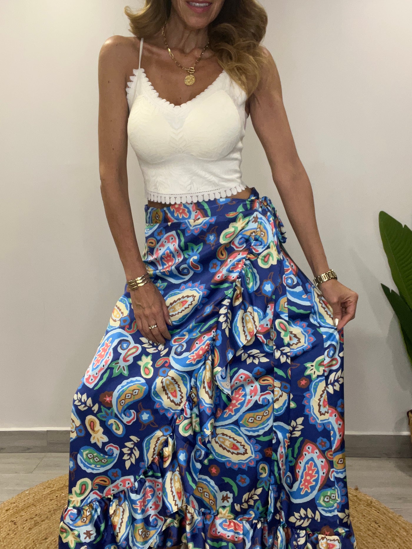 Falda Envolvente Azules