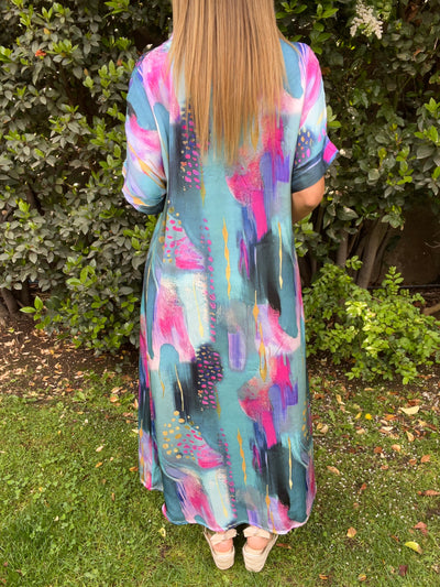 Vestido Gali Turquesa