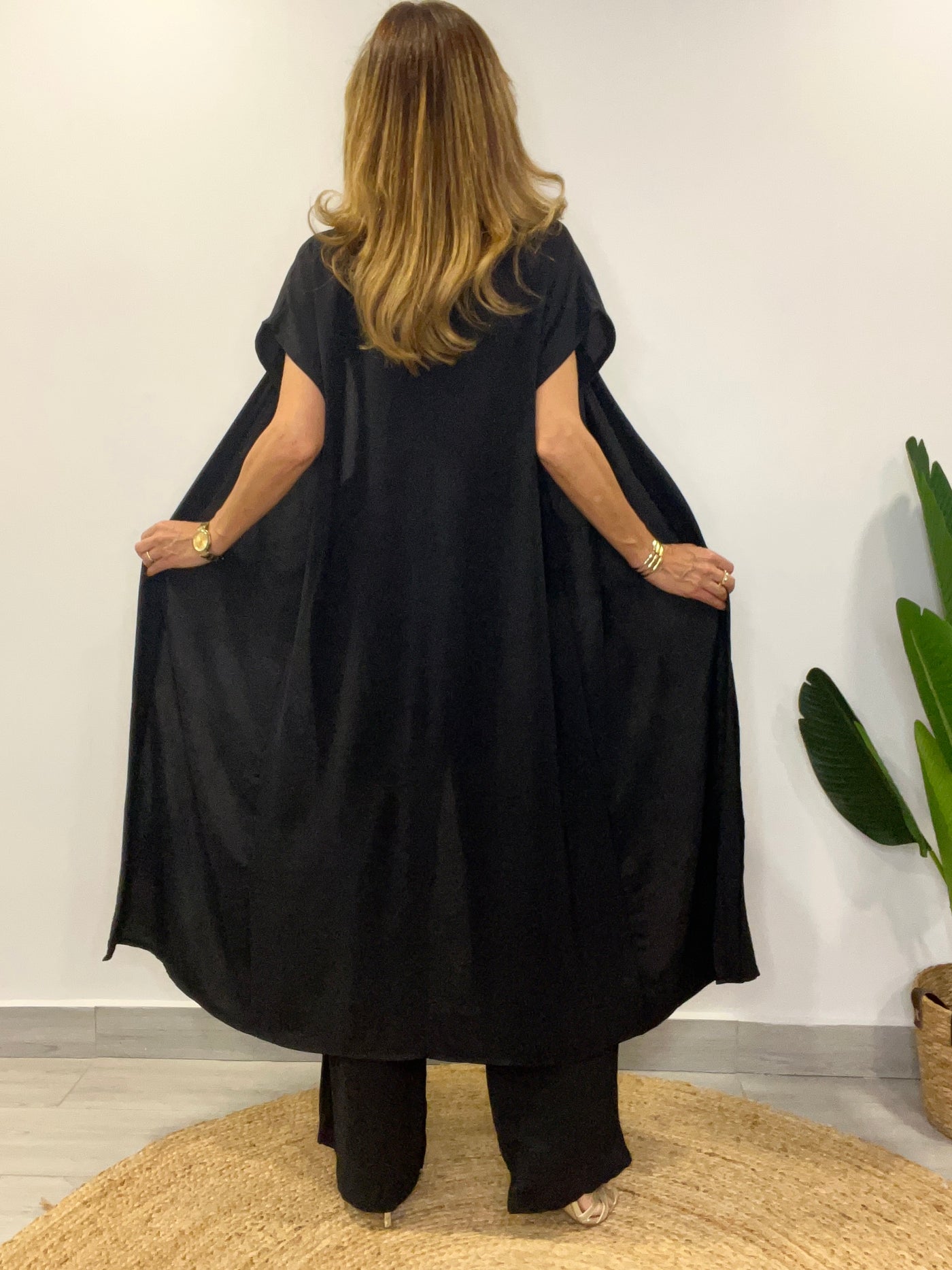 Conjunto Italiano Venecia negro (2 piezas)