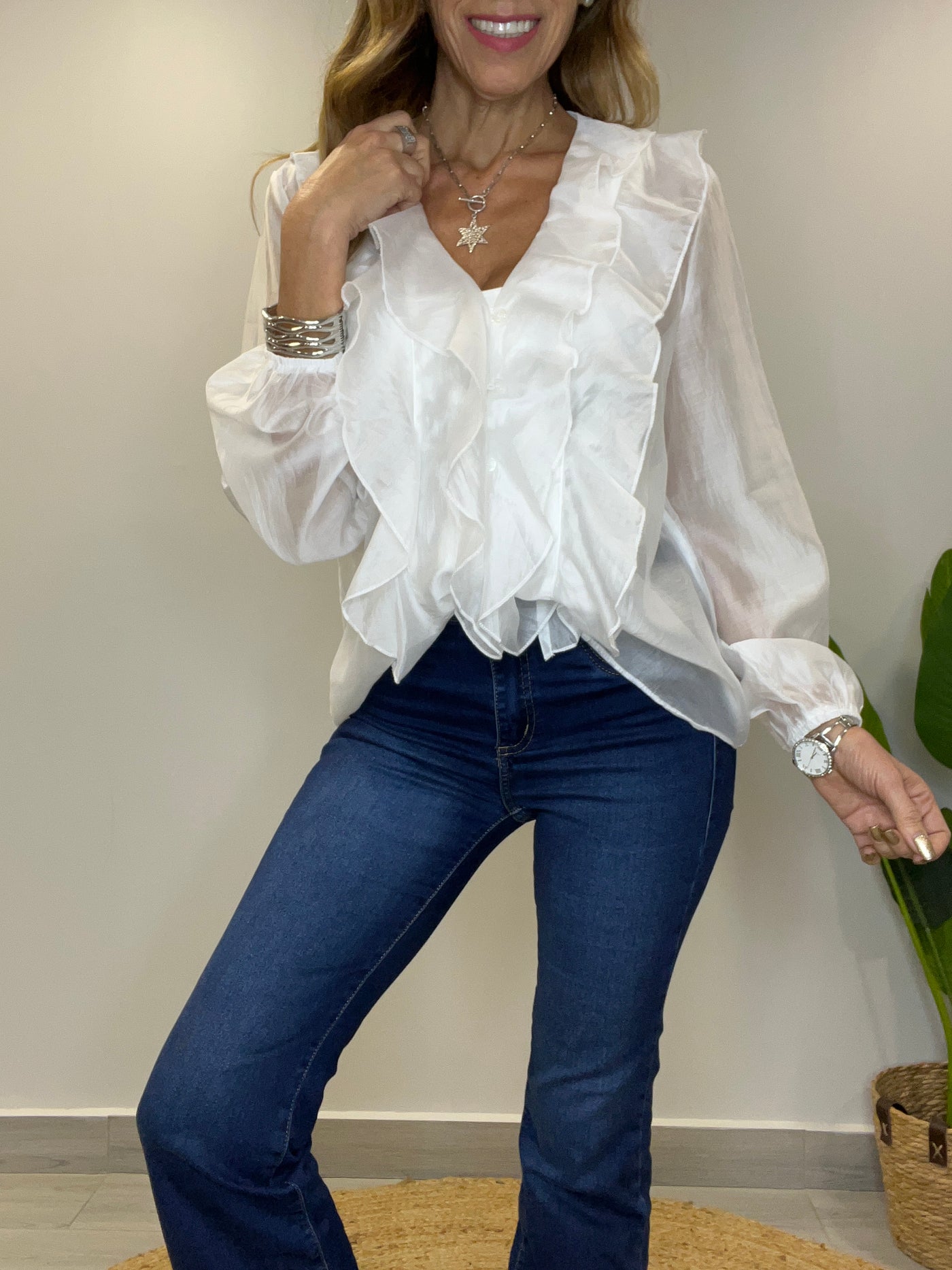 Blusa Gasa Satinada Ariel