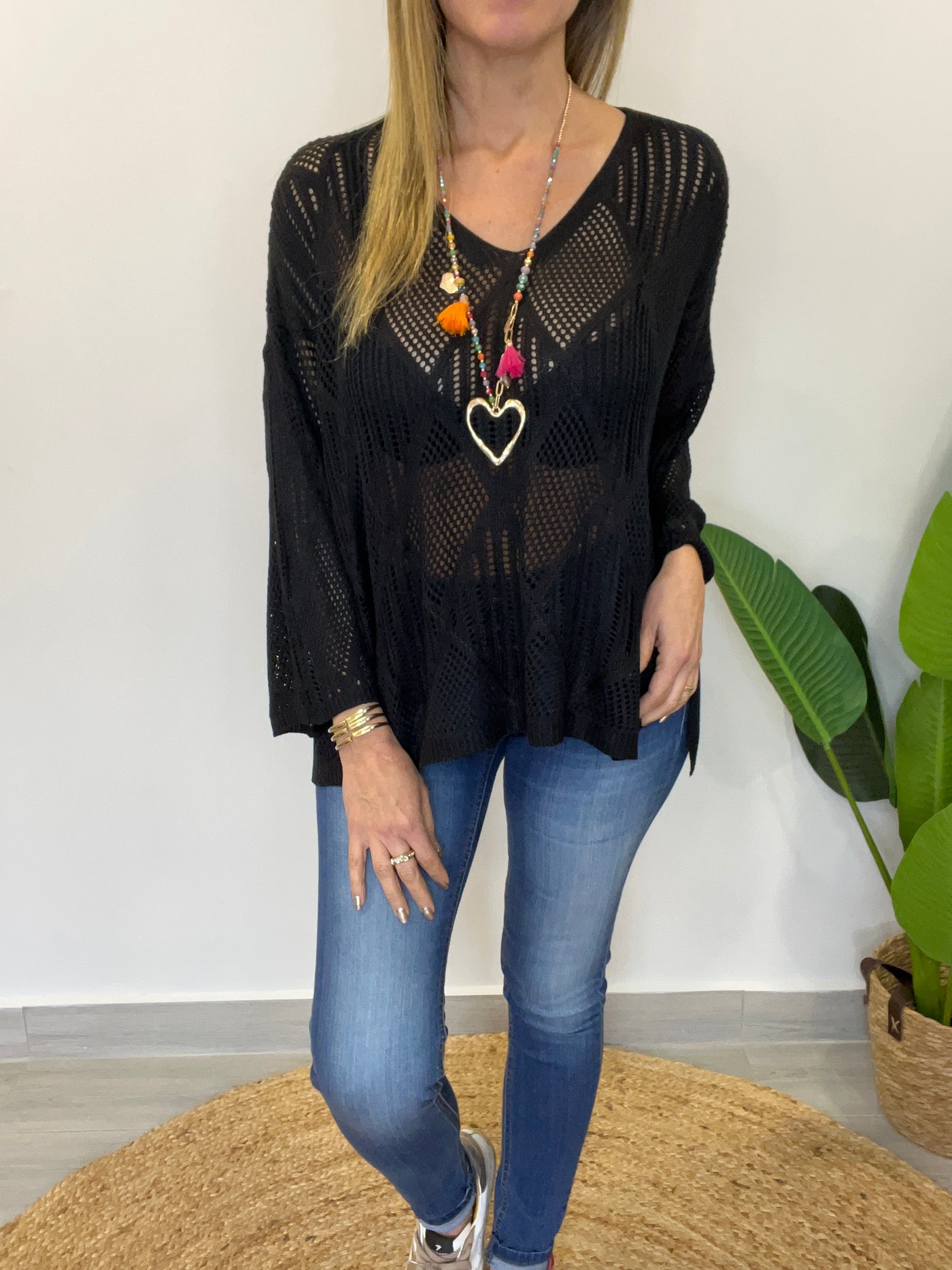 Sweater Hilo Génesis Negro