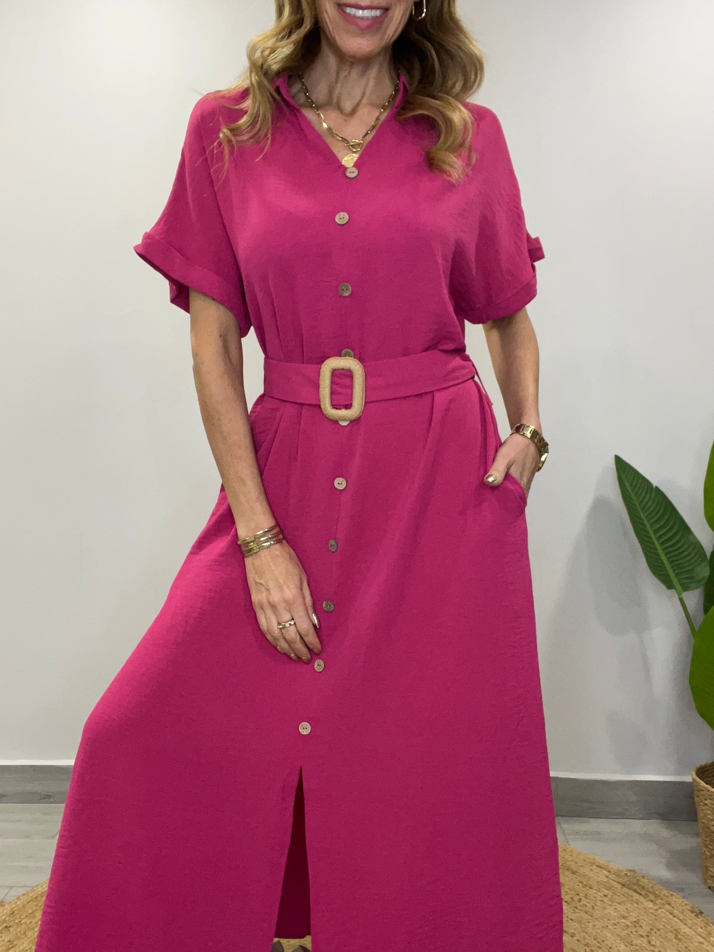 Vestido Lady fucsia