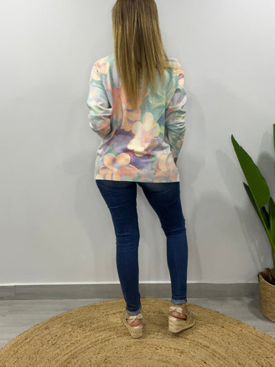 Sweater Italiano Mía Turquesa