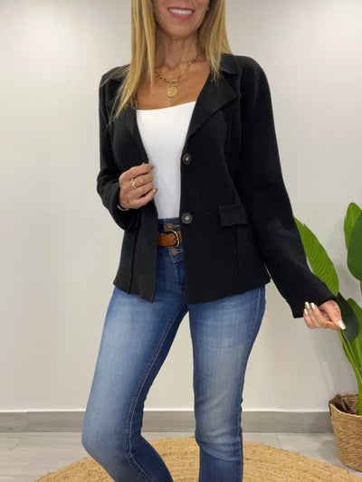 Blazer tejido Rihana negro