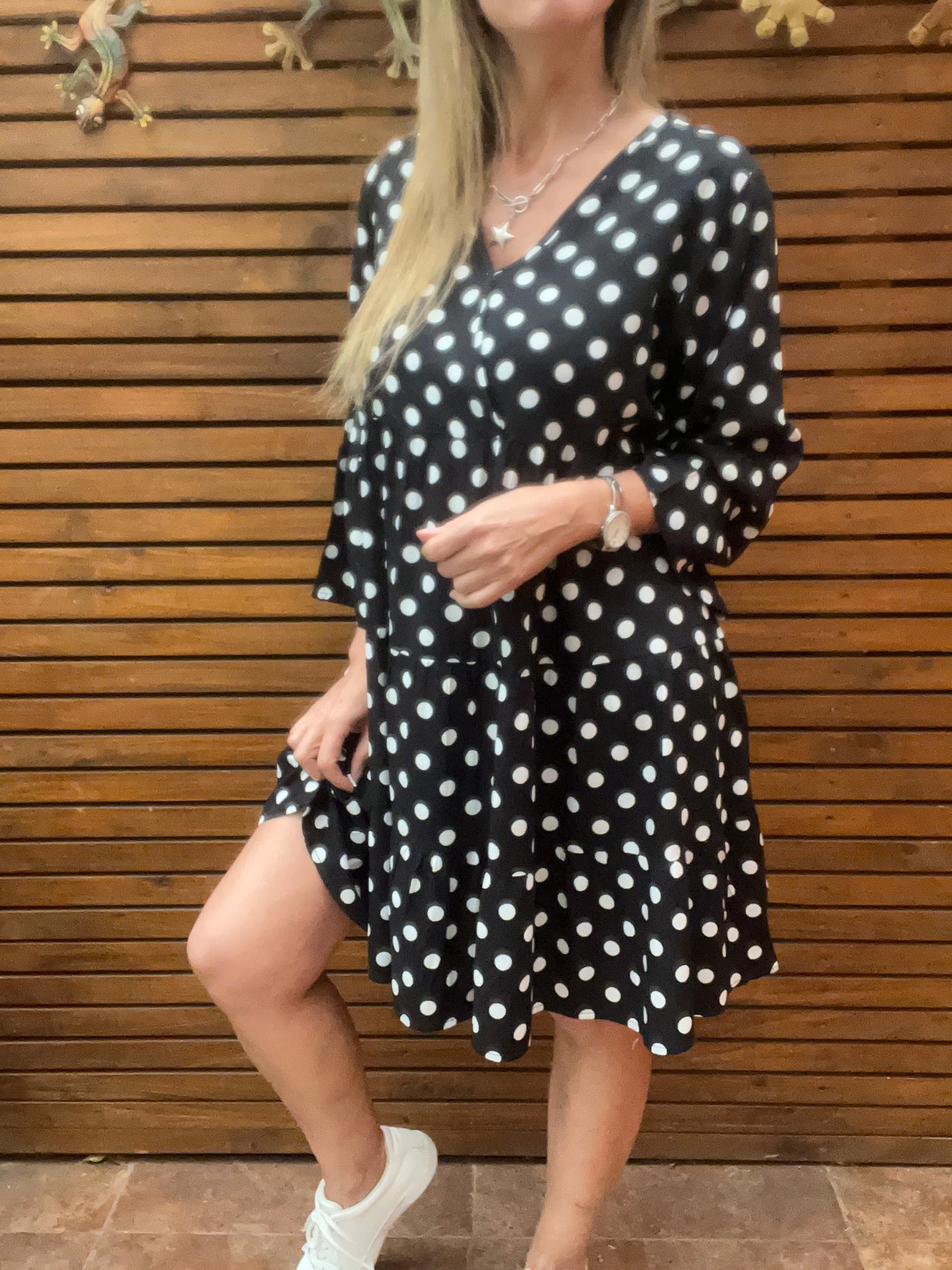 Vestido Lunares negro