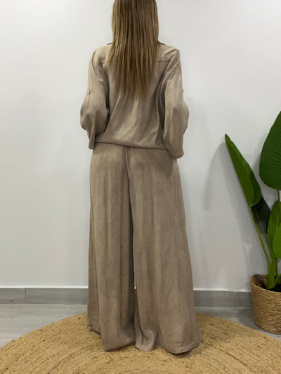 Conjunto Lino Kalu Beige