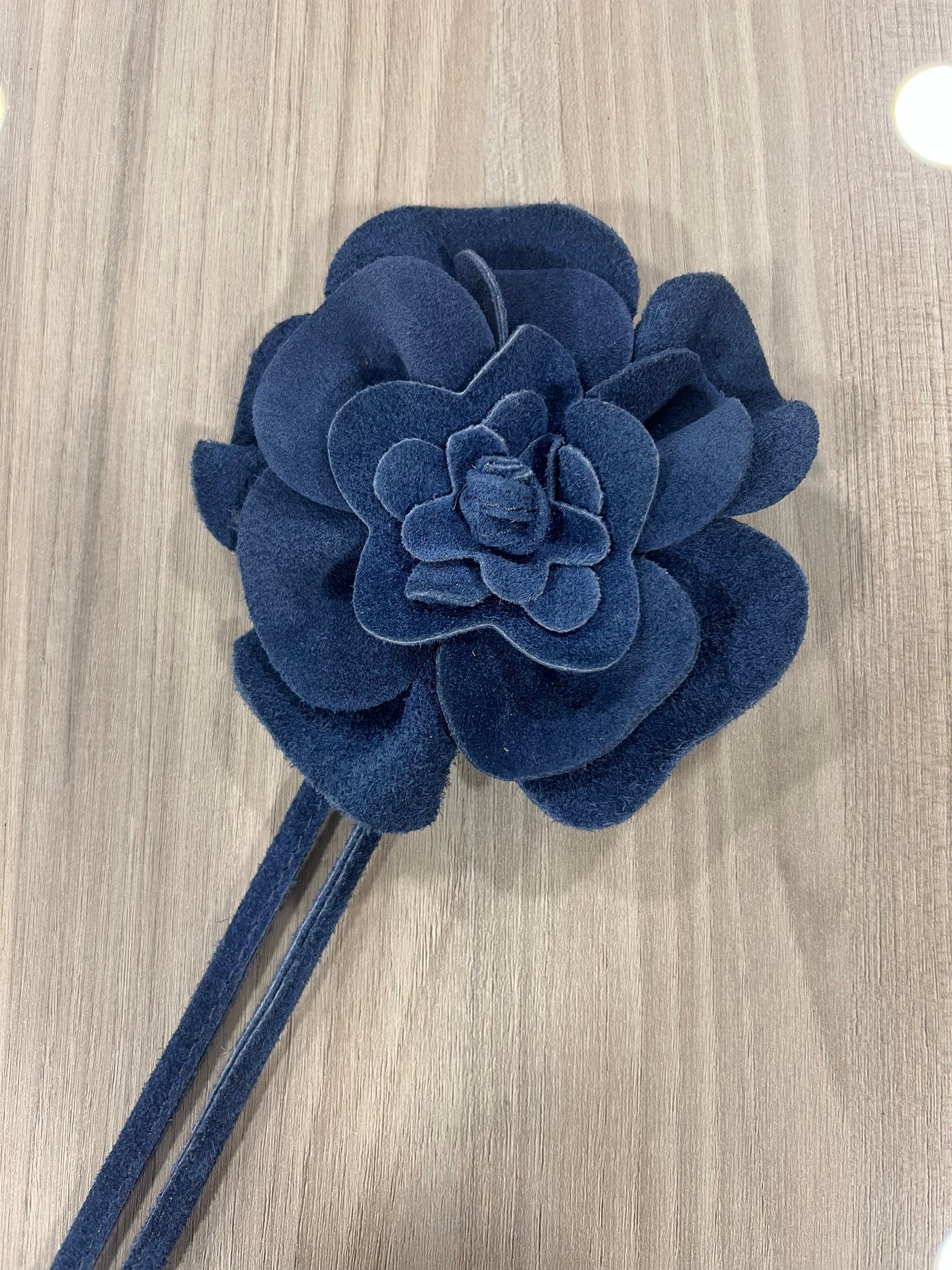 Cinturón Reno italiano Flor azul jeans