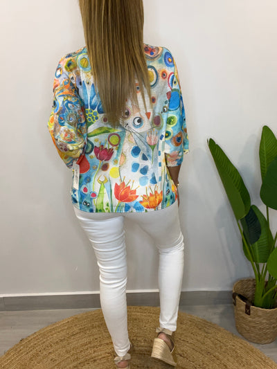 Sweater Italiano Hilo Cats multi