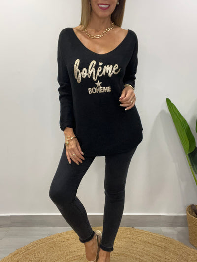 Sweater Boheme negro