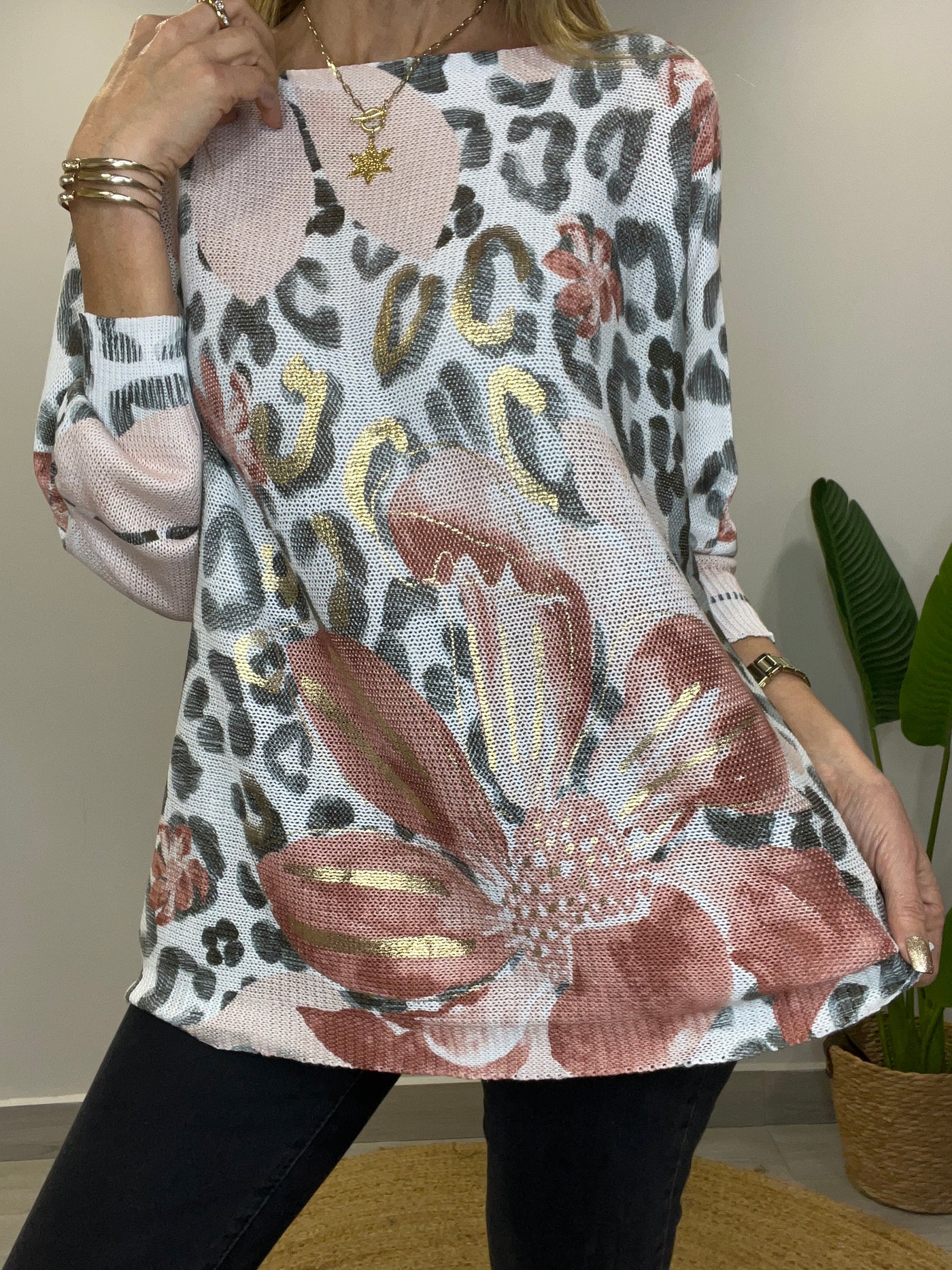 Sweater Hilo Camelia Café