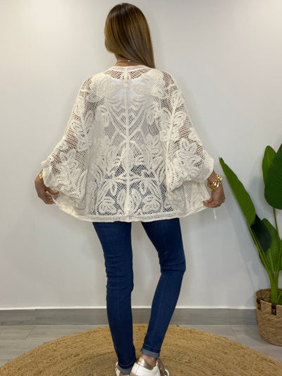 Tapado Macramé Brisa Crudo