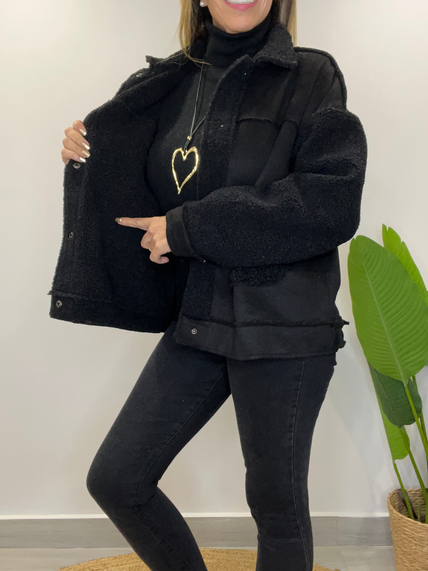 Chaqueta insólita negro